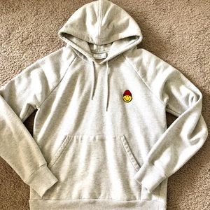 AMI Pairs Classic Hoodie with Smiley Patch Size L